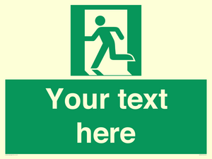 Custom Emergency Exit Left Sign